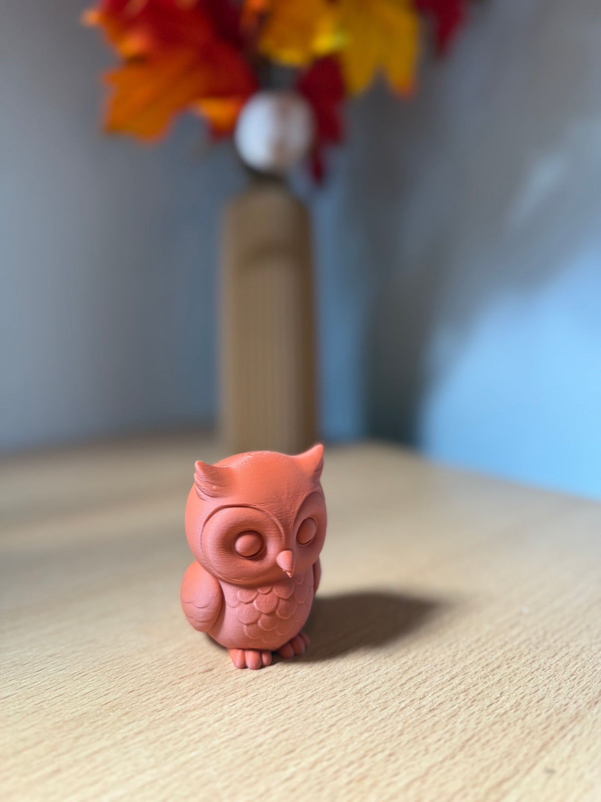 Uil middel - Burnt Sienna - 7cm