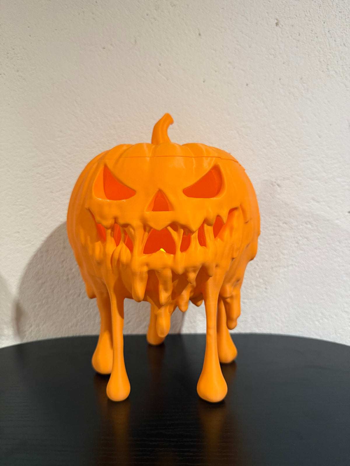Grote Halloween Pompoen LED Kaarshouder 25 cm – Inclusief LED-kaars