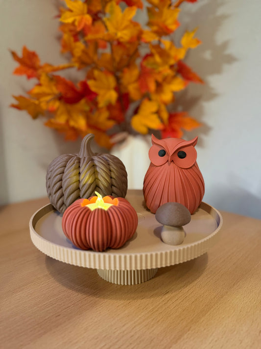 Herfst Plateau 25 cm Latte Bruin #2 | Compleet Decoratiepakket