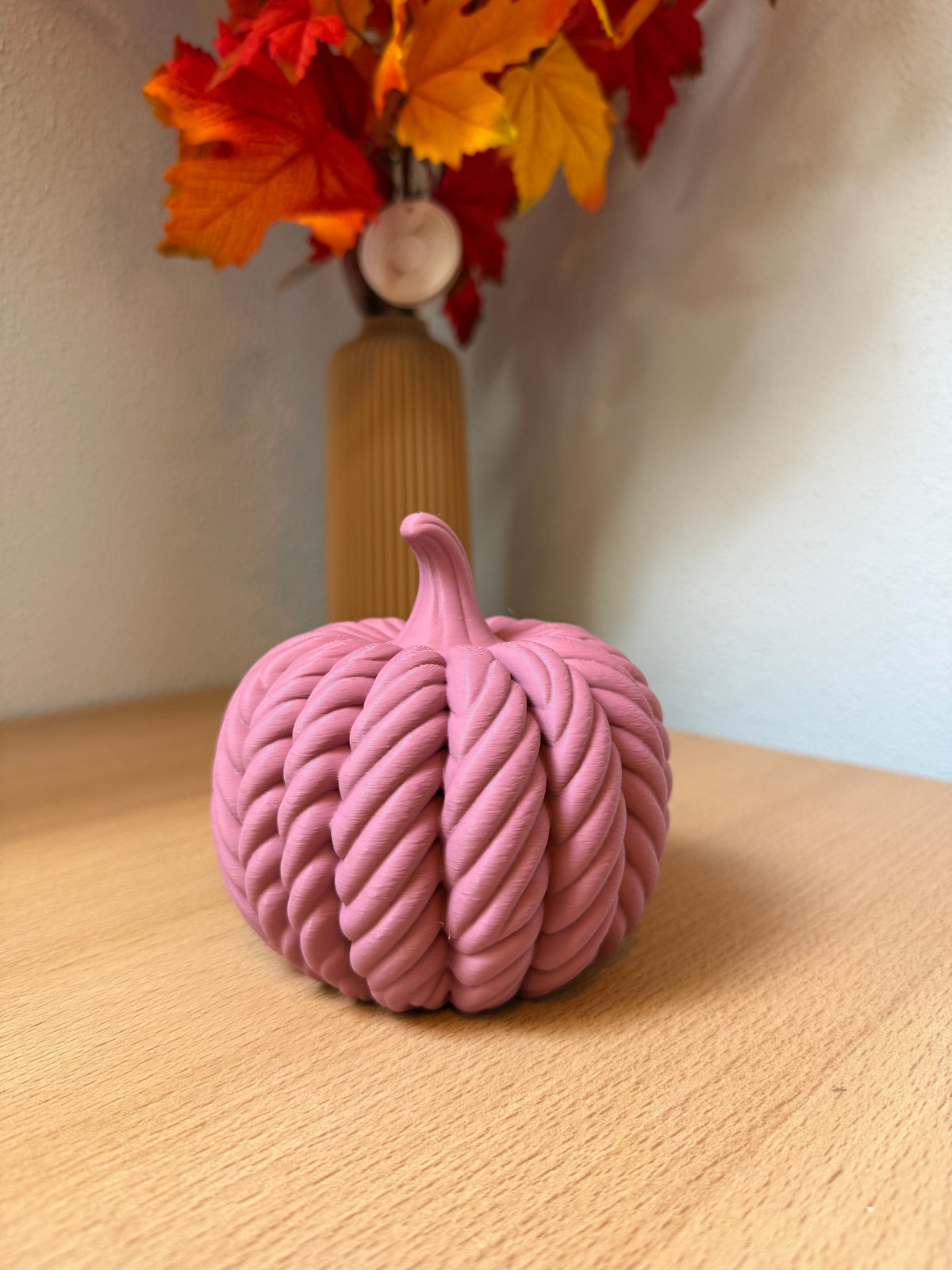 Gevlochten Pompoen - Morandi - 12cm