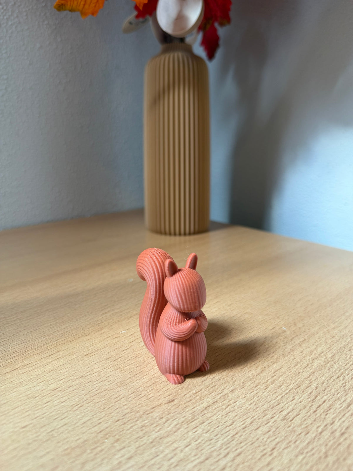 Geribbelde Eekhoorn - burnt sienna - 5,5cm