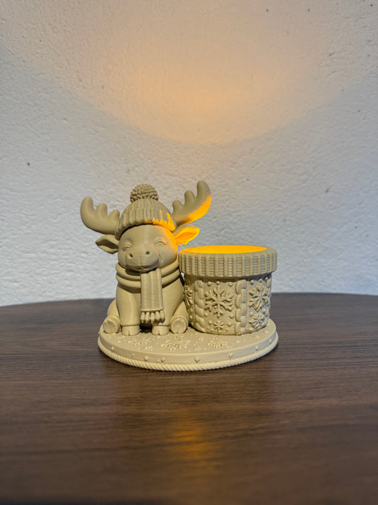 Hert Theelichthouder 12cm | Sfeervolle Decoratie