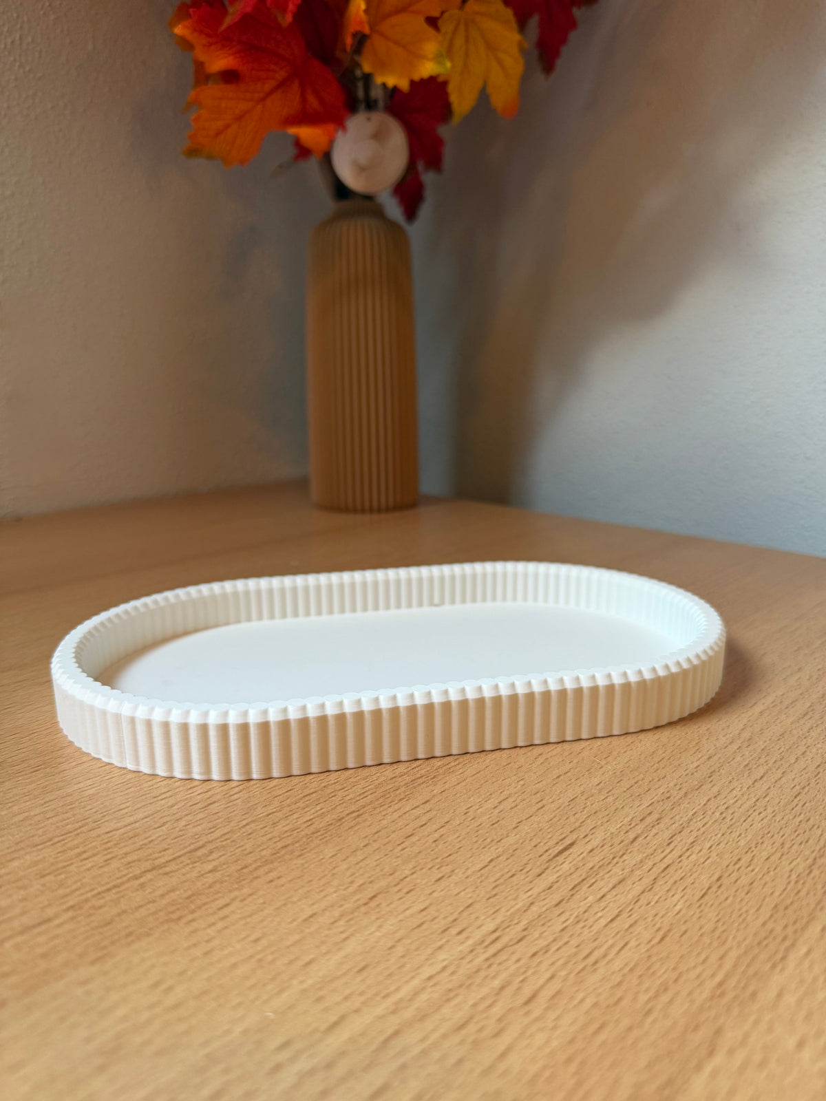 Decoratief Plateau Ovaal - wit - 24cm