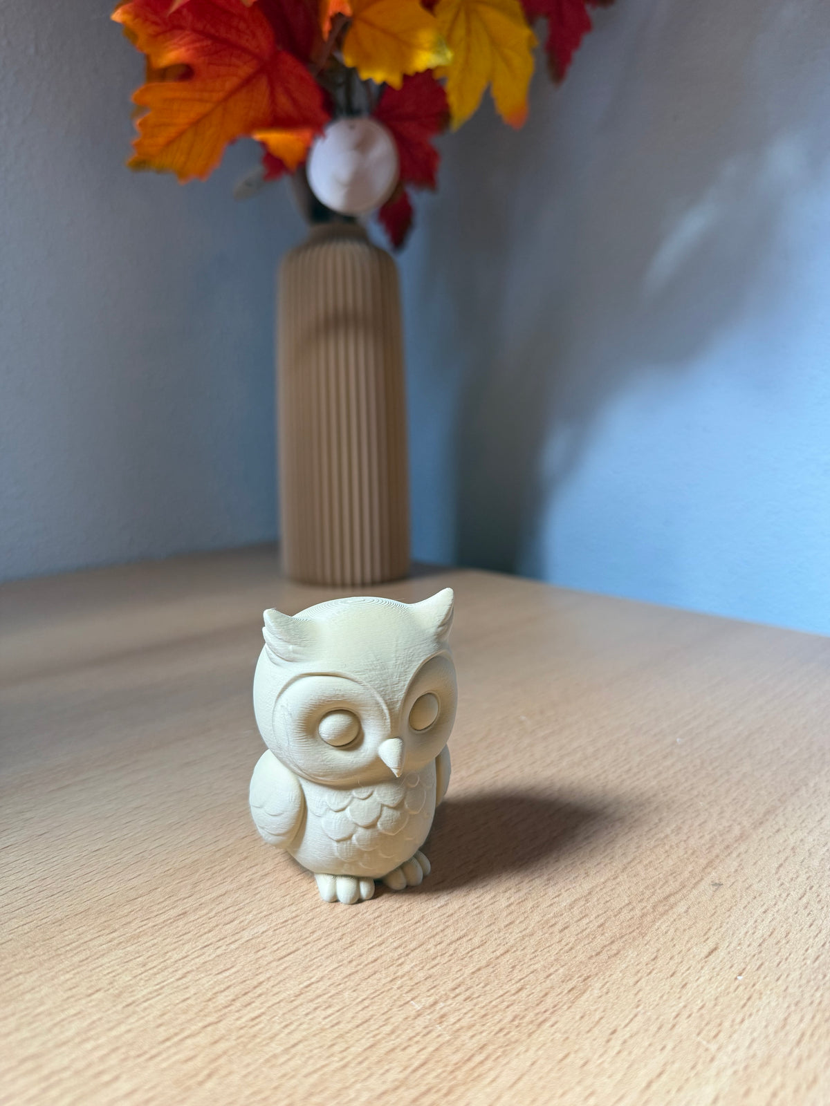 Uil middel - Lattebruin - 7cm